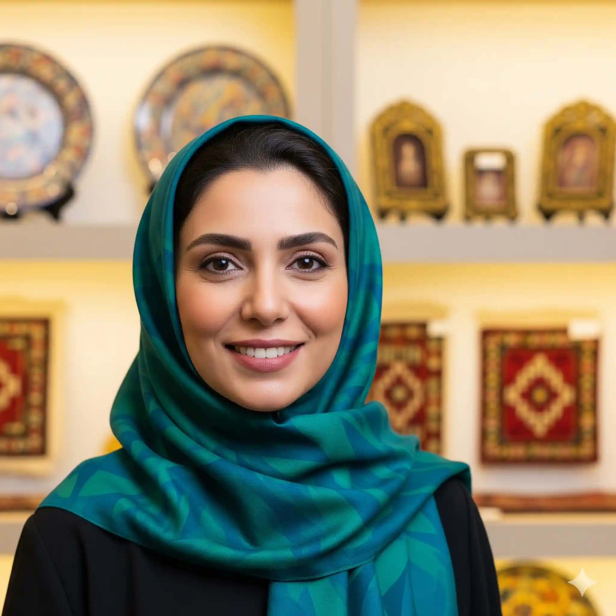 عکس سارا رضایی، موسس گالری هنری ترمه و مشتری راضی Pixel Dot